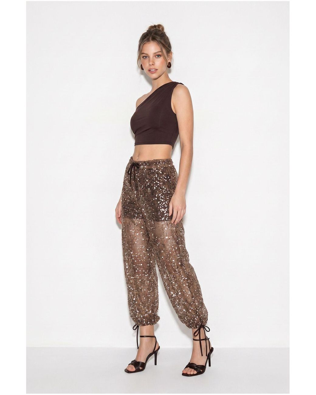 Bianco Lucci Brown Pants