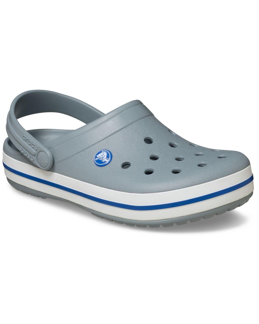 CROCSTM Blue Crocband Rubber Concrete Clogs for men