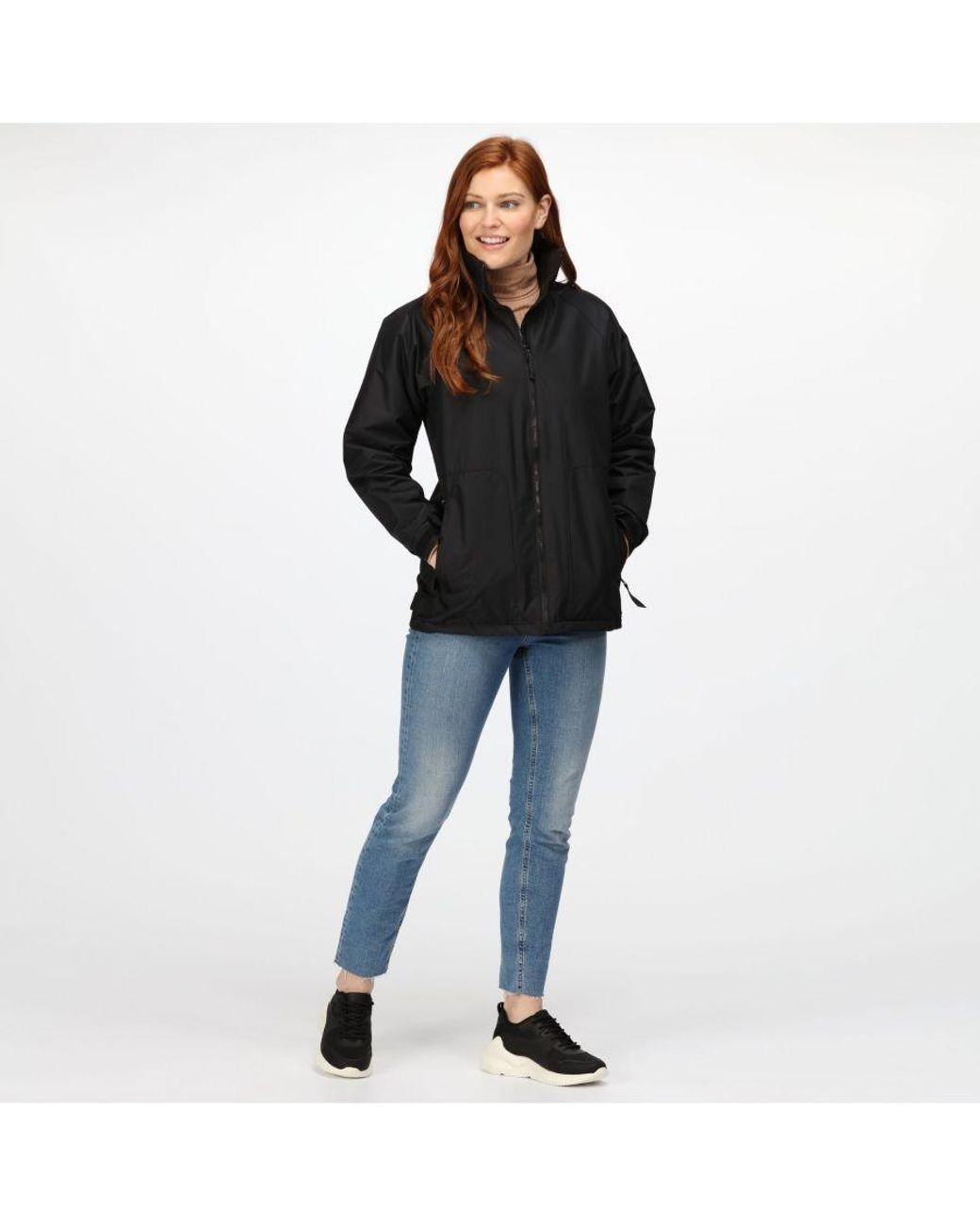 Regatta Gray Ladies Waterproof Windproof Jacket (Fleece Lined)
