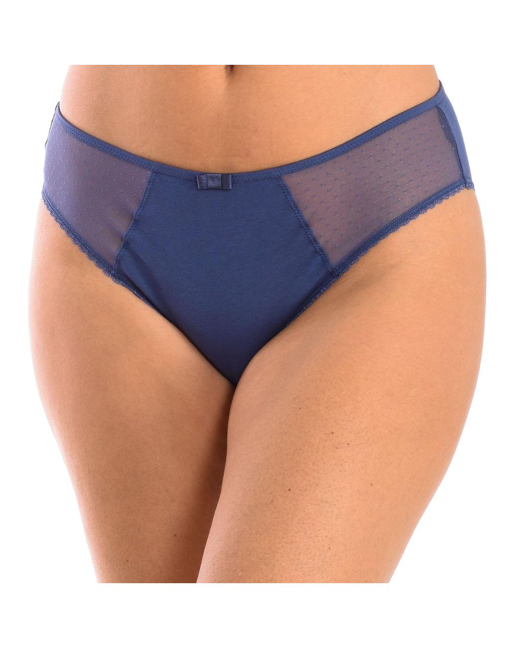 Dim Blue 00Asg Micro Tulle Panties