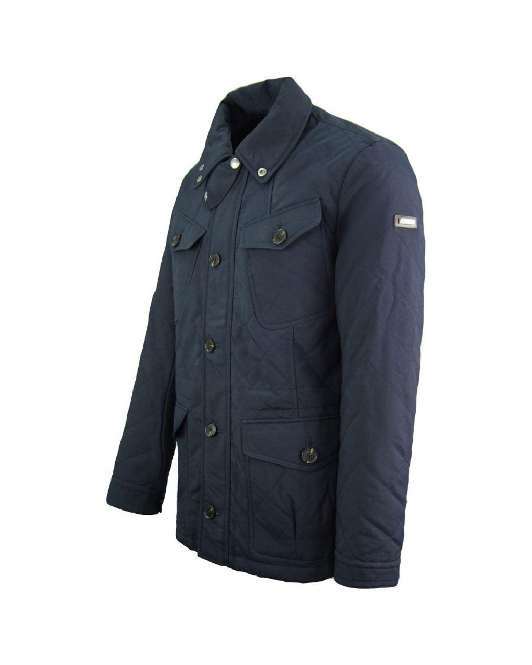 Hackett Blue Fenton Coat Nylon for men