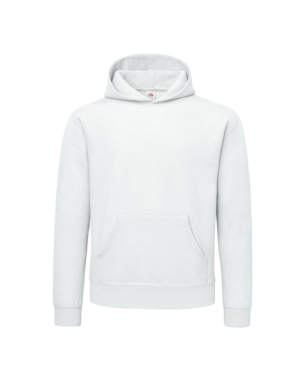 Fruit Of The Loom White Cotton Hoodie for men