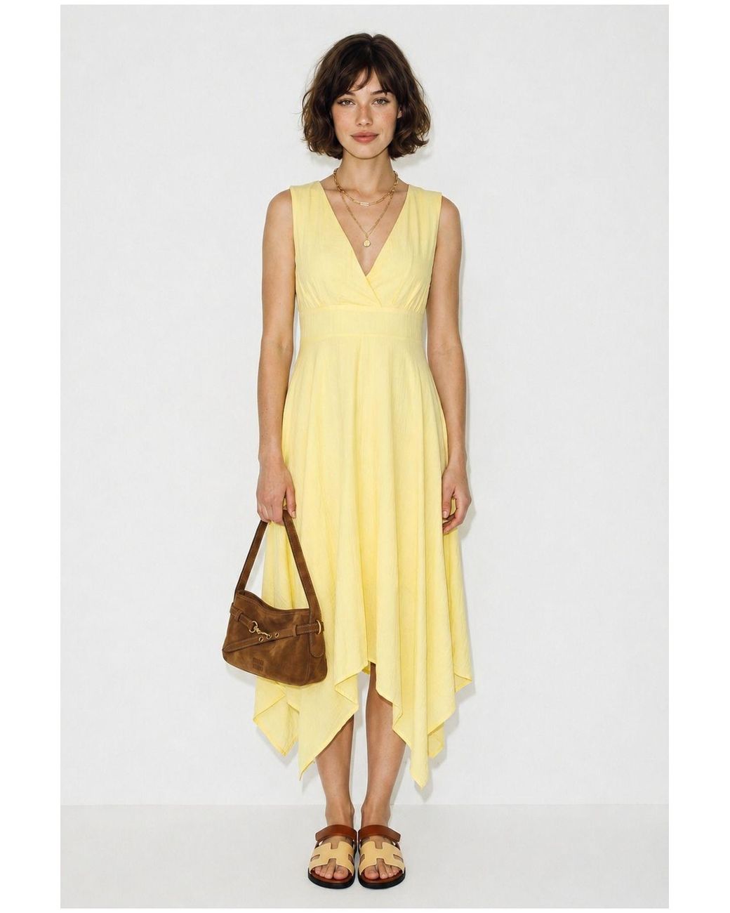 Bianco Lucci Metallic Midi Dress