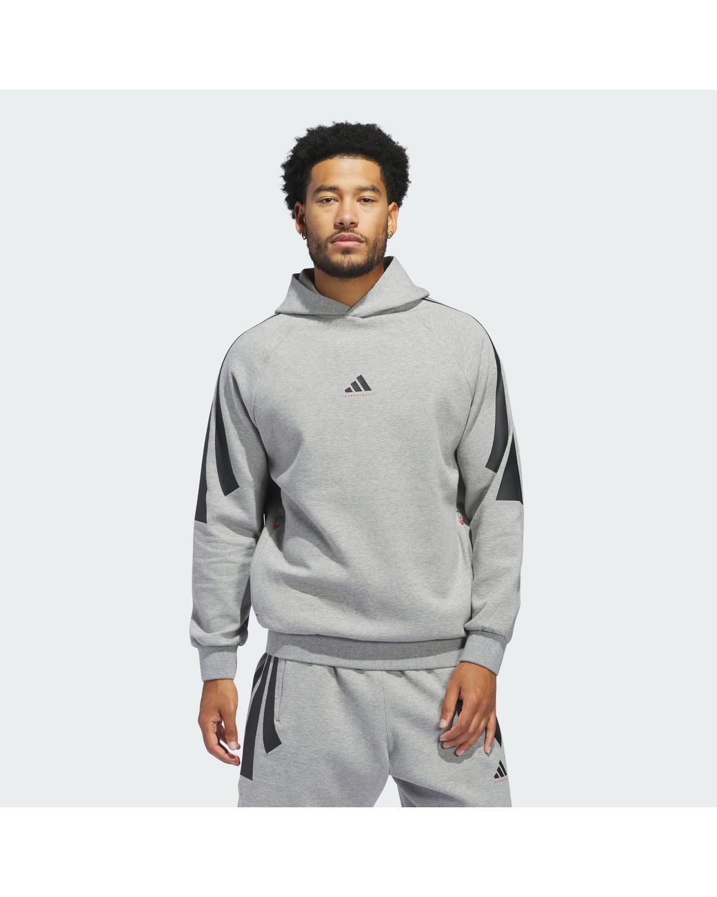 Adidas Originals Gray Basketball Spacer Hoodie (Gender Neutral)