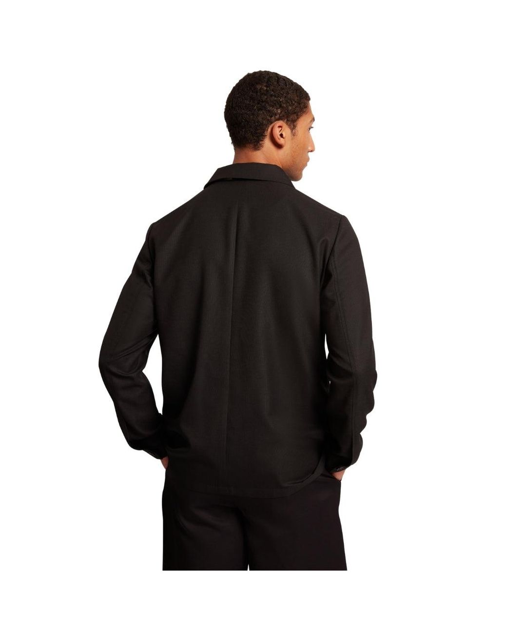 Ted Baker Black Selwynj Lightweight Wool Blend Jacket for men