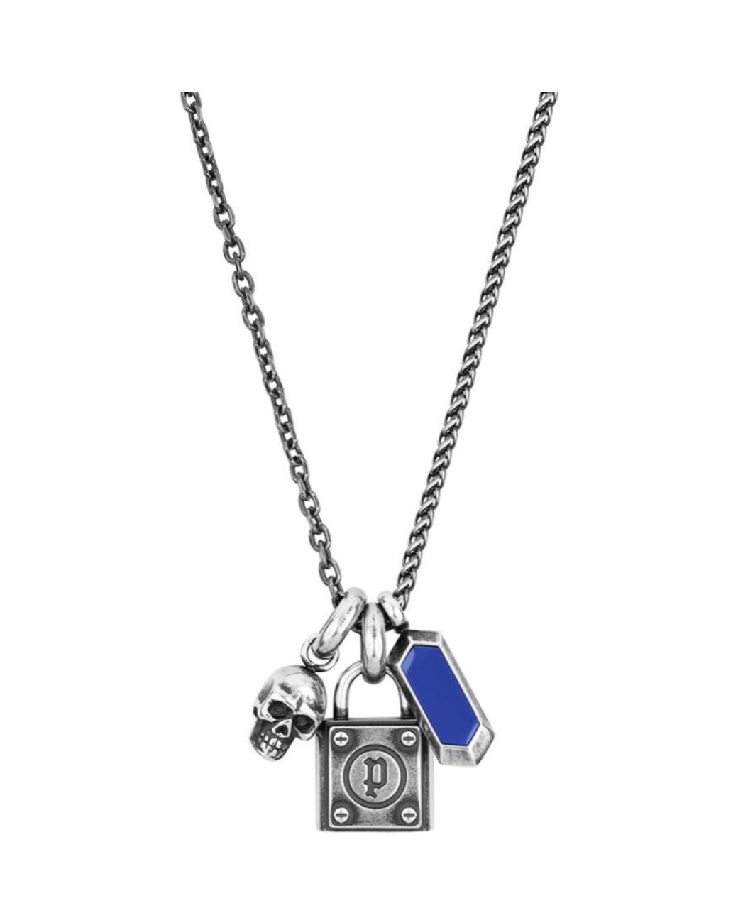 Police Blue Pejgn2009011 Necklace for men
