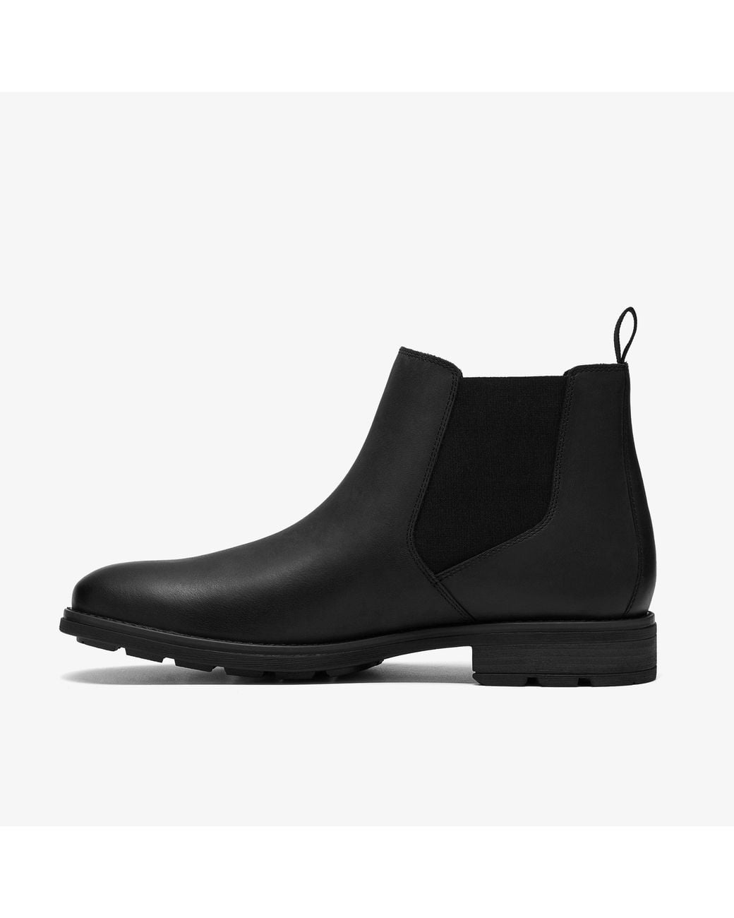 Clarks Black Emmet Go Leather Boots for men