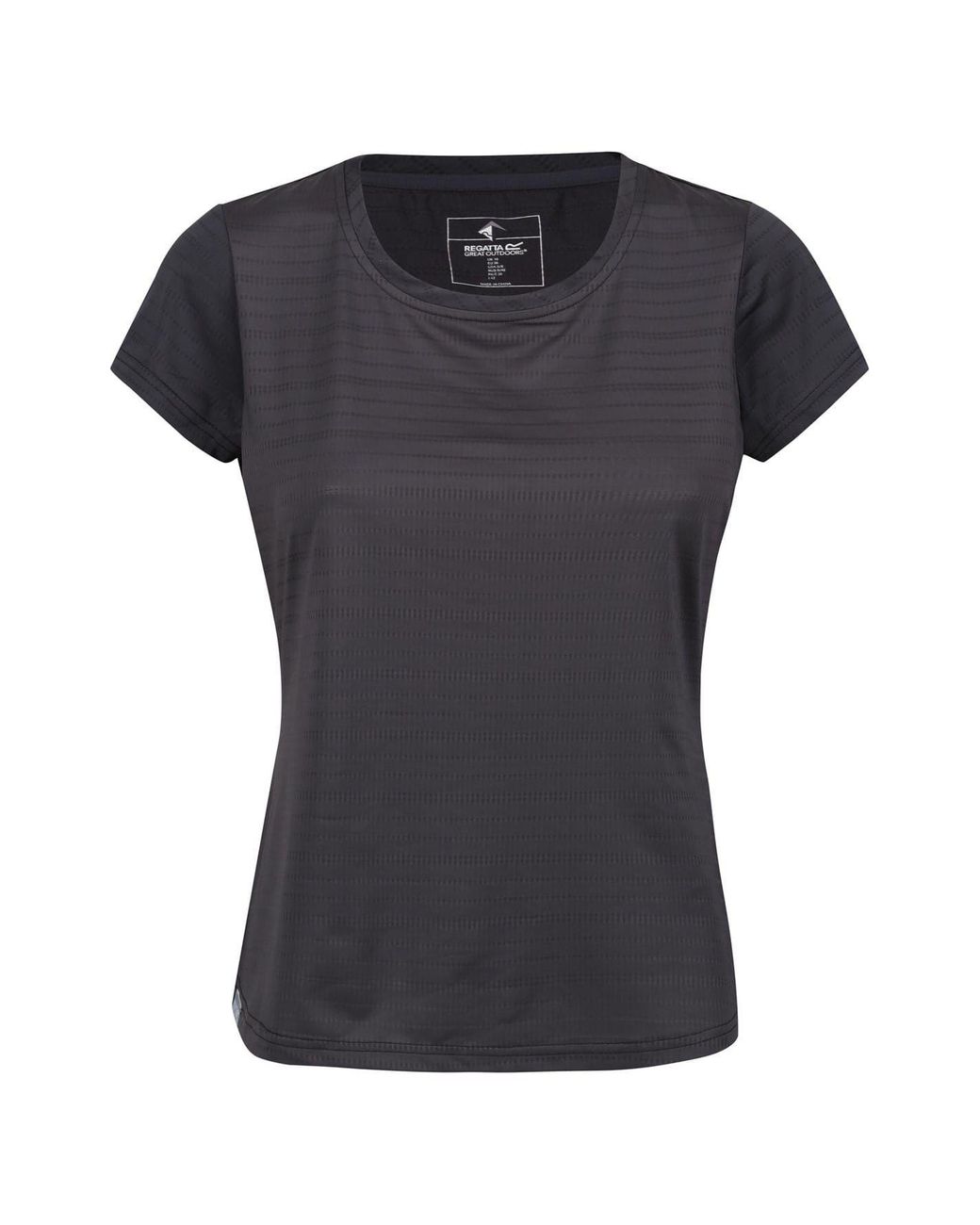 Regatta Black Crew Neck Short Sleeve Jersey Competition T-Shirt