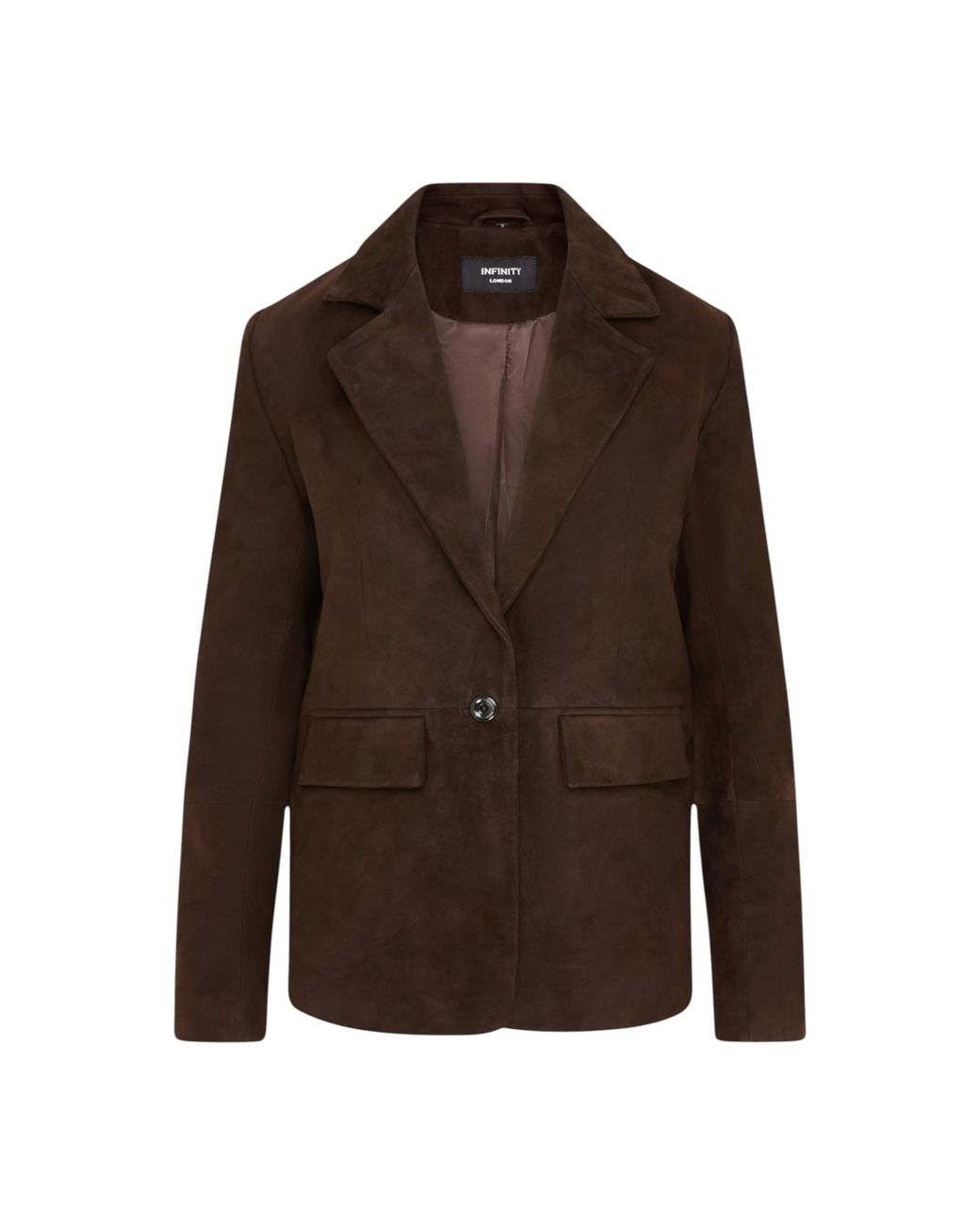 Infinity Leather Black Soft Goat Suede Blazer Jacket-Wuhan