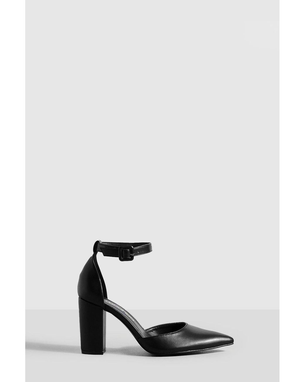Boohoo White 2 Part Pointed Heels