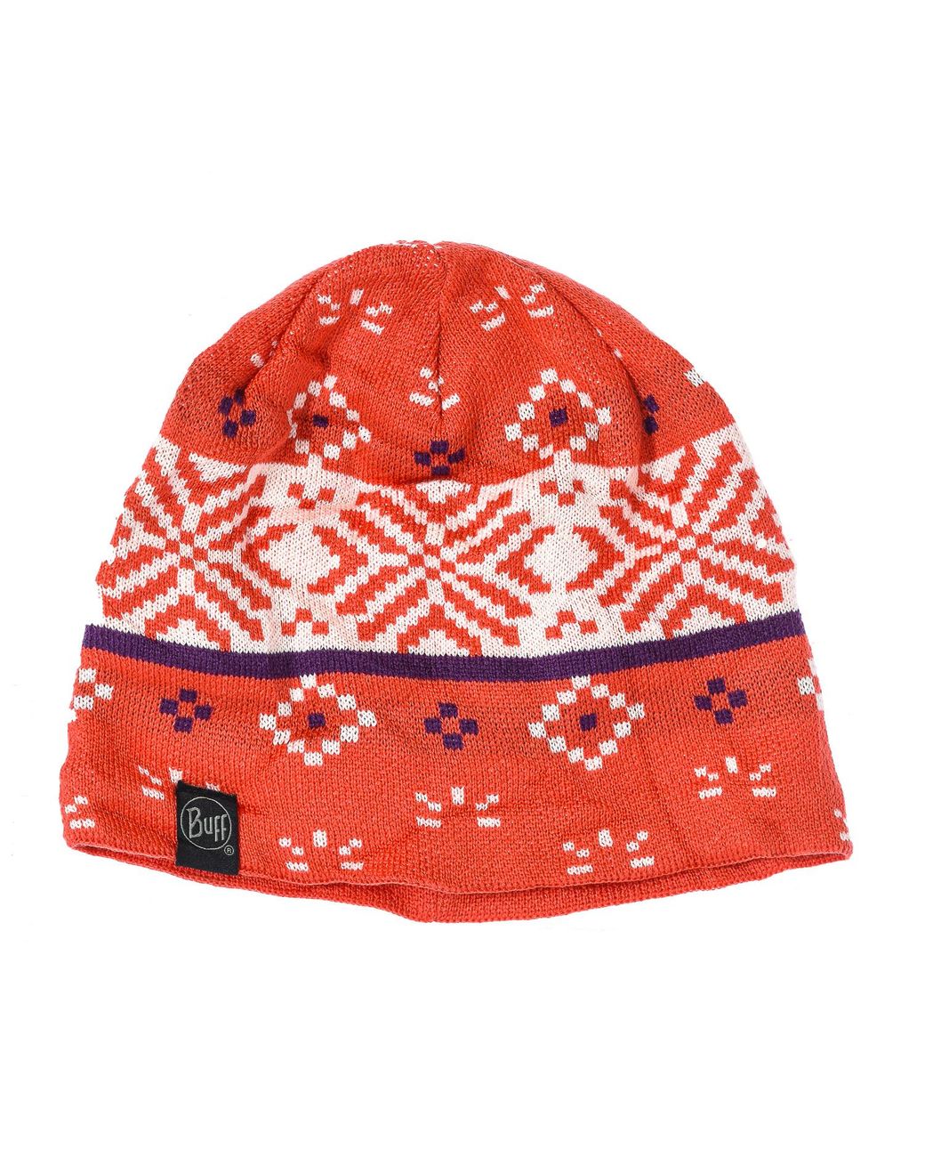 Buff Red Knitted Hat 120500