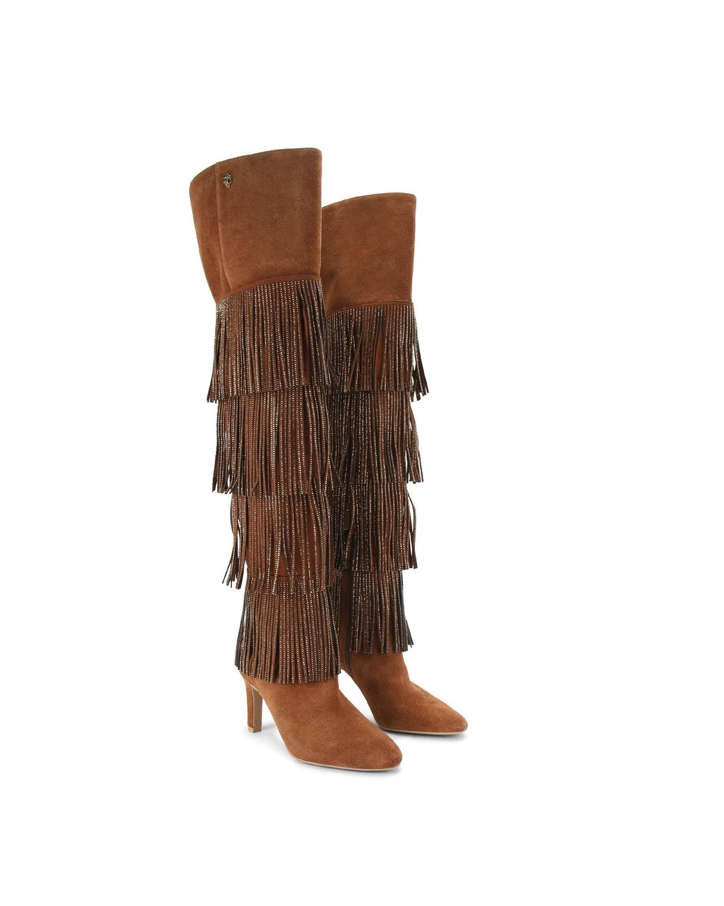 Kurt Geiger Brown Suede Shoreditch Otk Boots