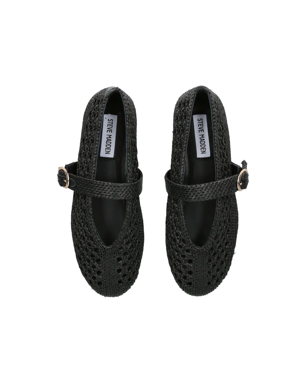 Steve Madden Black Alara Ballet Flats Fabric