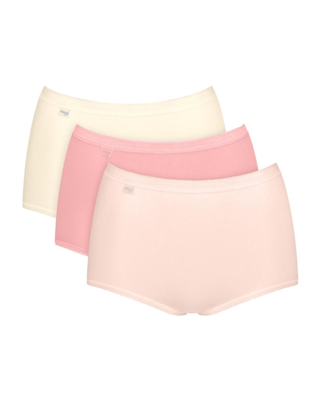 Sloggi Pink Basic+ Maxi 3 Pack Briefs