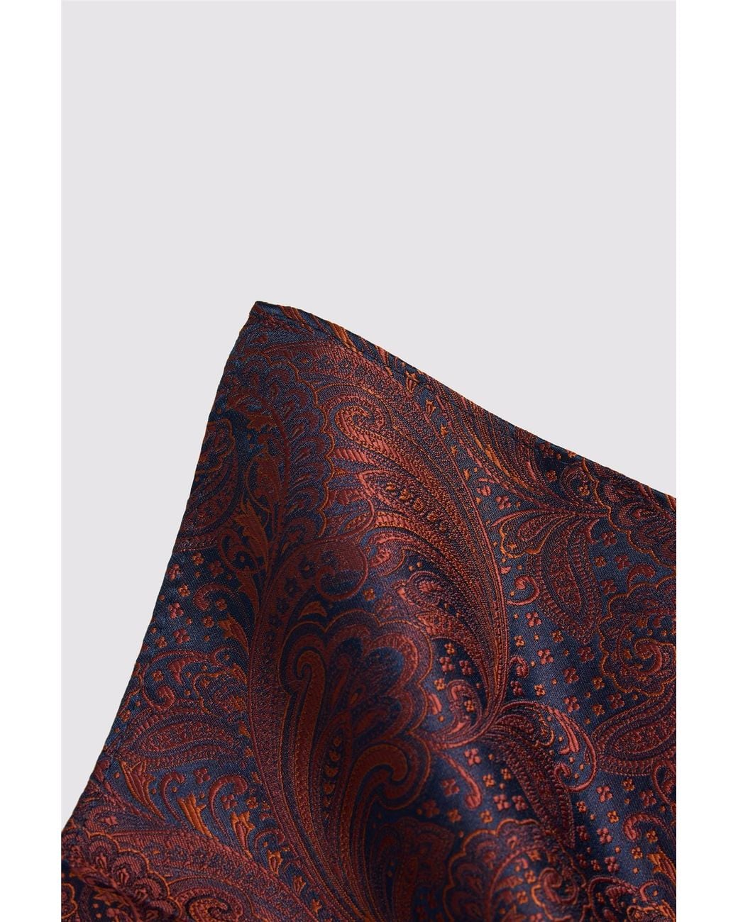 Antique Rogue Brown Paisley Pocket Square for men