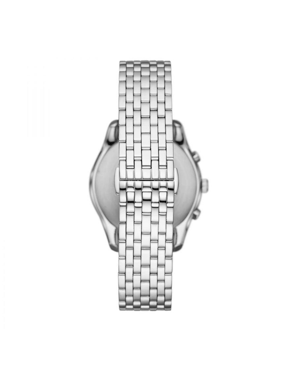 Emporio Armani Gray Chronograph Stainless Steel Dress Watch for men
