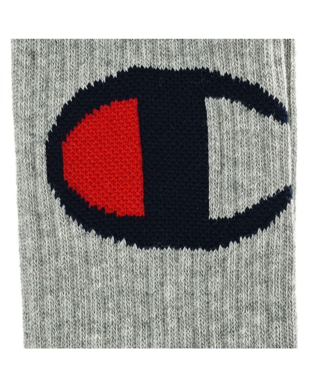 Champion Gray Y08Sx High-Top Sports Socks for men