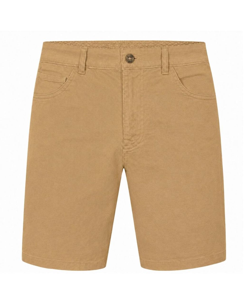 Ted Baker Natural Bactonn Five Pocket Tan Shorts for men