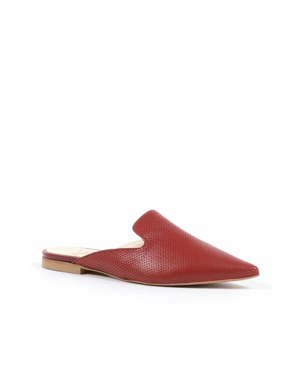 Versace 19.69 Abbigliamento Sportivo Red 19V69 Slide 4747 Sabot Traf Rosso Fragola Leather
