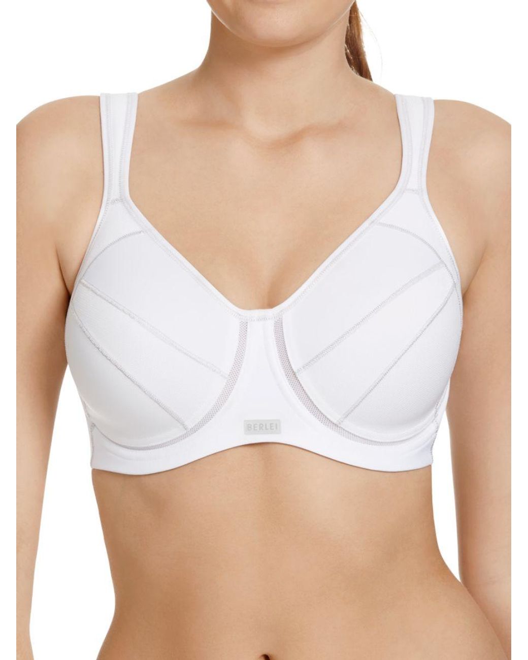 Berlei White Full Support Wired Sports Bra
