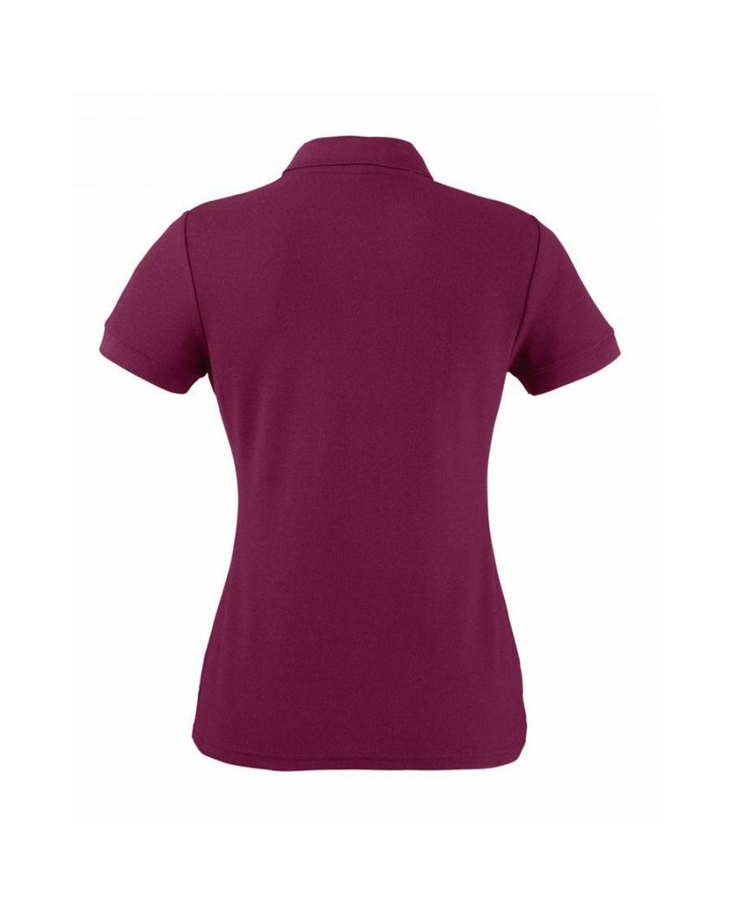 Fruit Of The Loom Purple Lady-Fit 65/35 Short Sleeve Polo Shirt