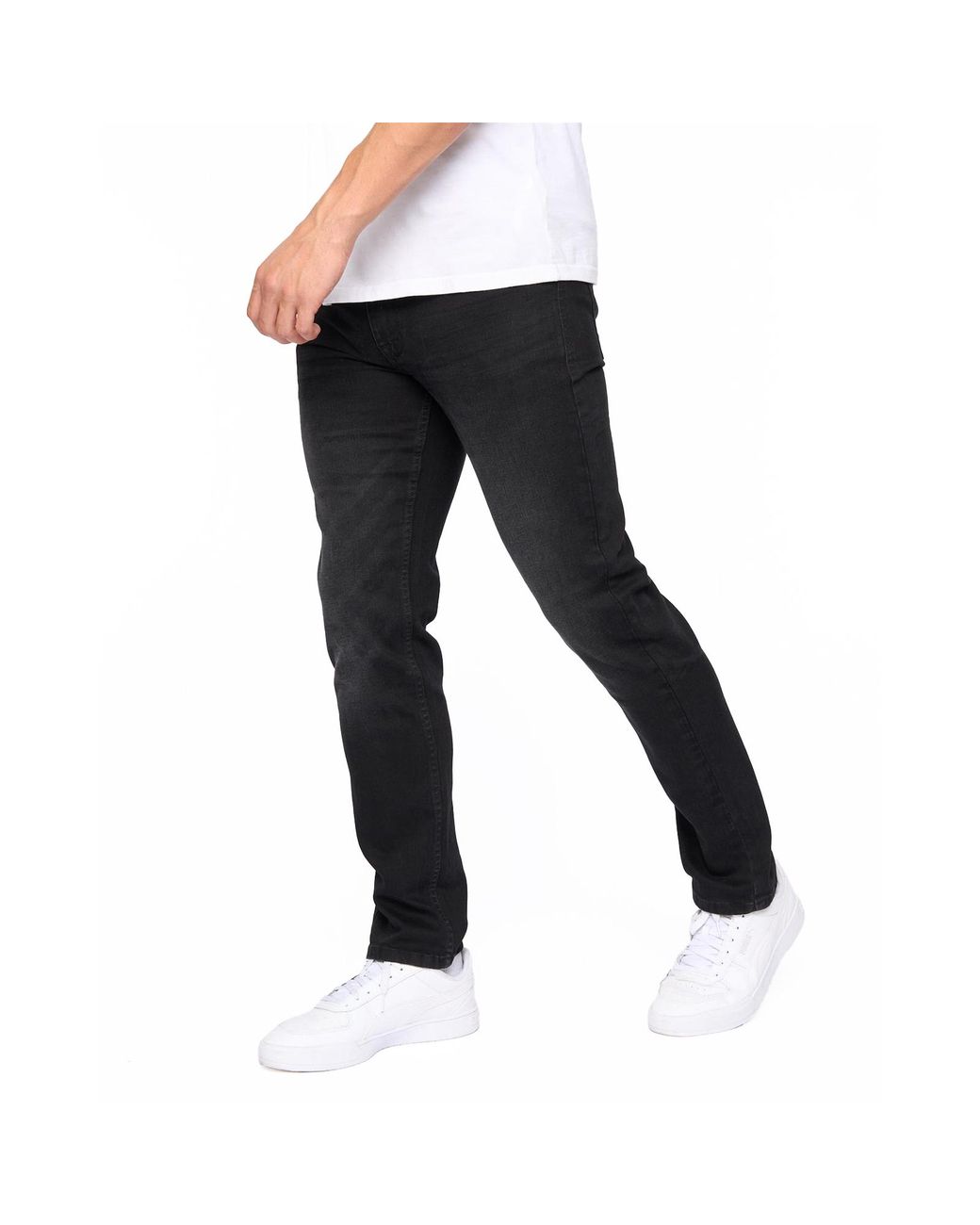Bewley & Ritch Black Abingdon Slim Fit Jeans for men