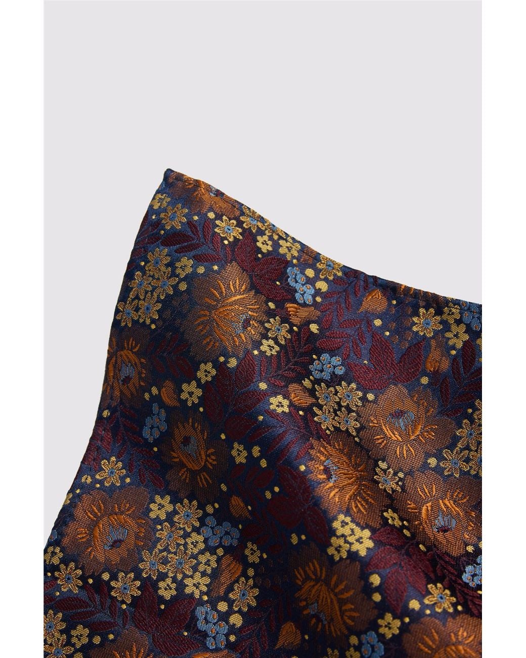 Antique Rogue Blue Floral Pocket Square for men