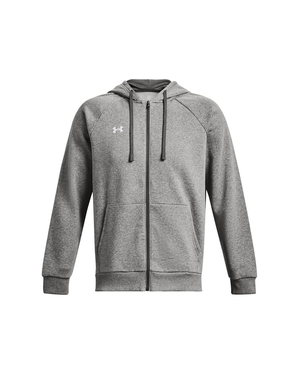 Under Armour Gray Adult Rival Fleece Full Zip Hoodie (Castle Rock)