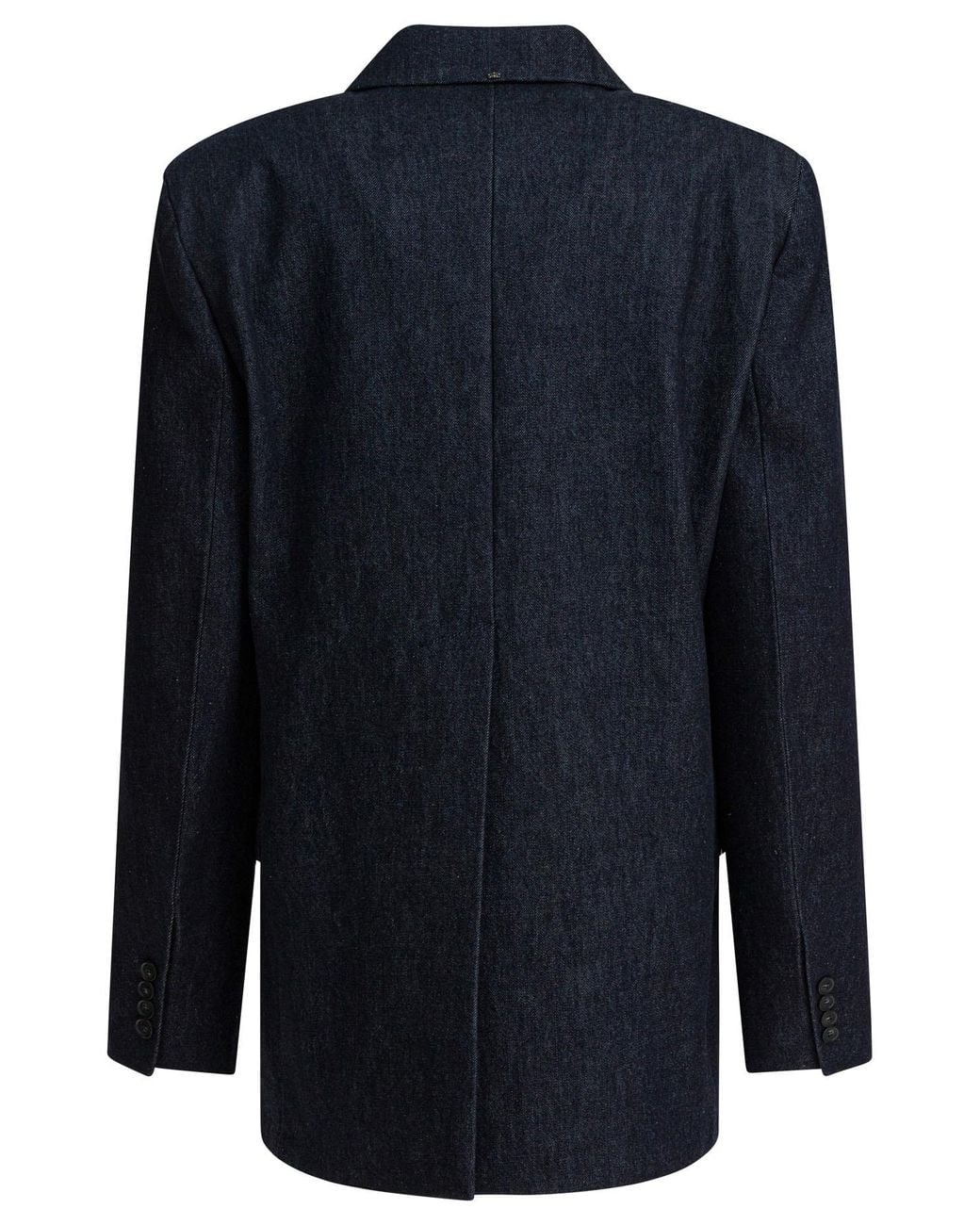 Max Mara Blue Oversized Double-Breasted Blazer