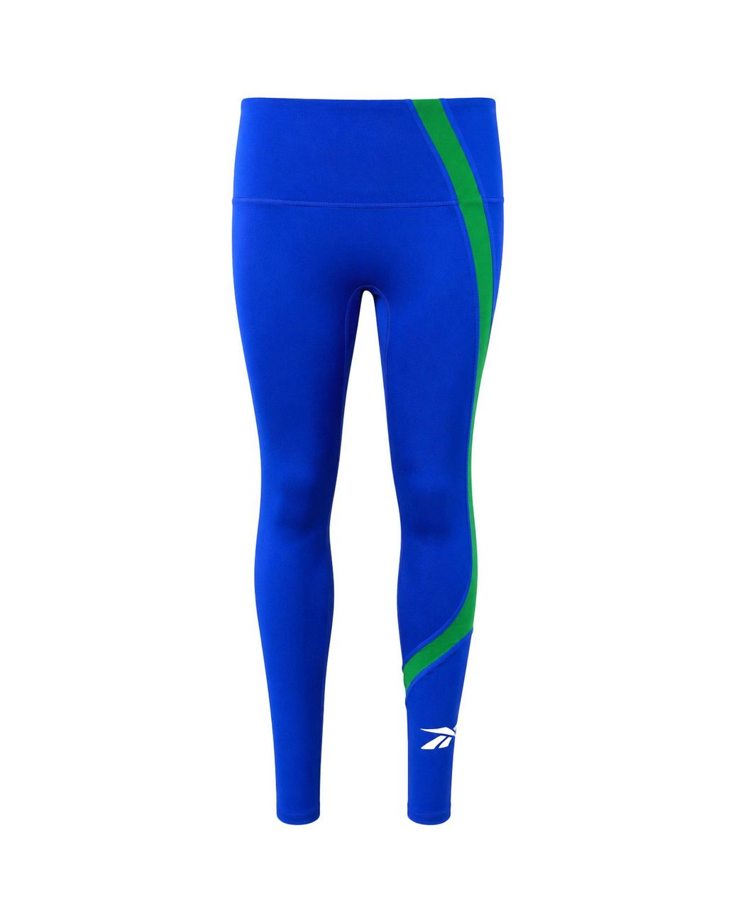 Reebok Blue Wor Big Logo Leggings Cotton