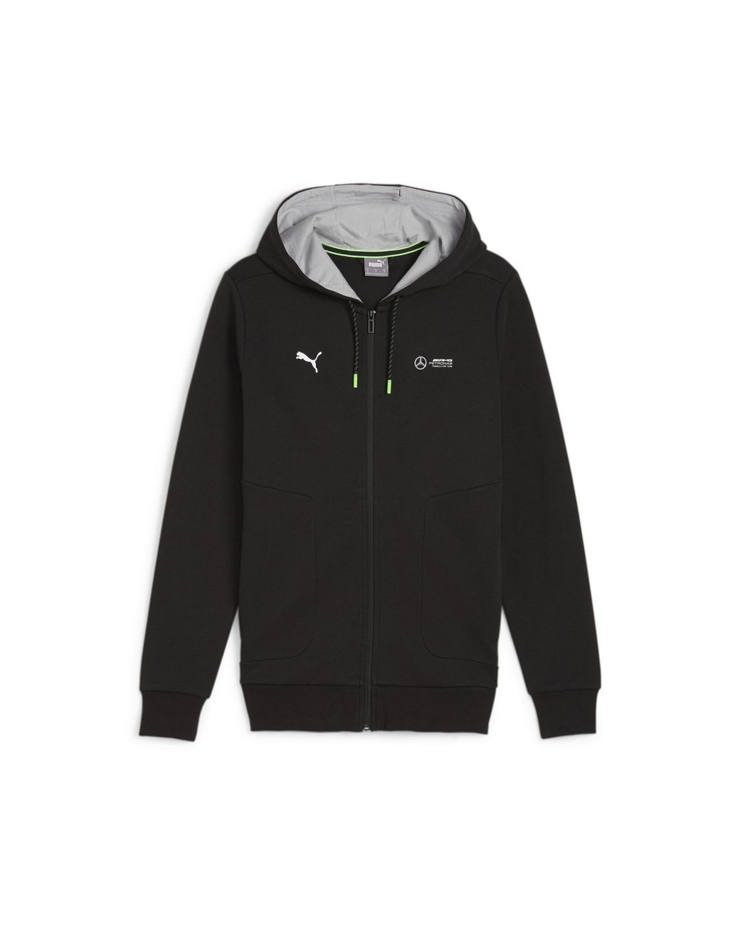 PUMA Black Mercedes-Amg Petronas Motorsport Hooded Sweat Jacket for men