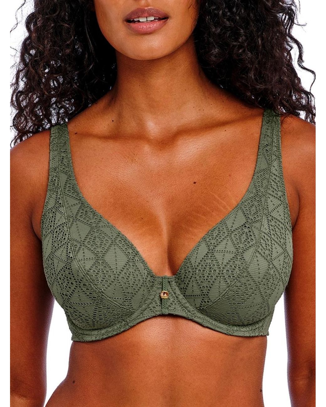 Freya Green Nomad Nights High Apex Bikini Top
