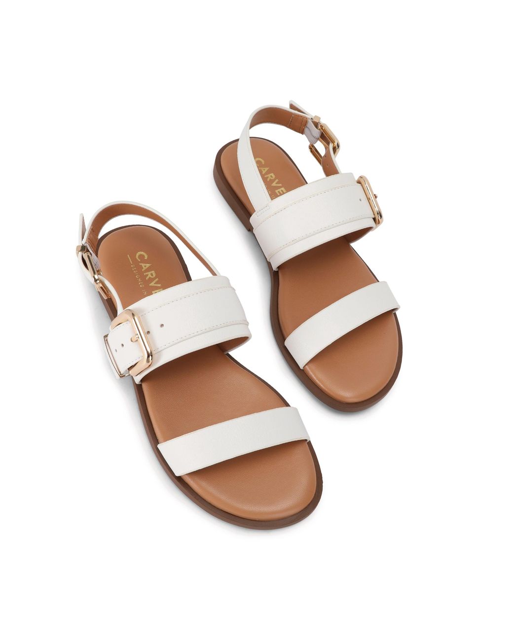 Carvela Kurt Geiger White Berlini Sandals