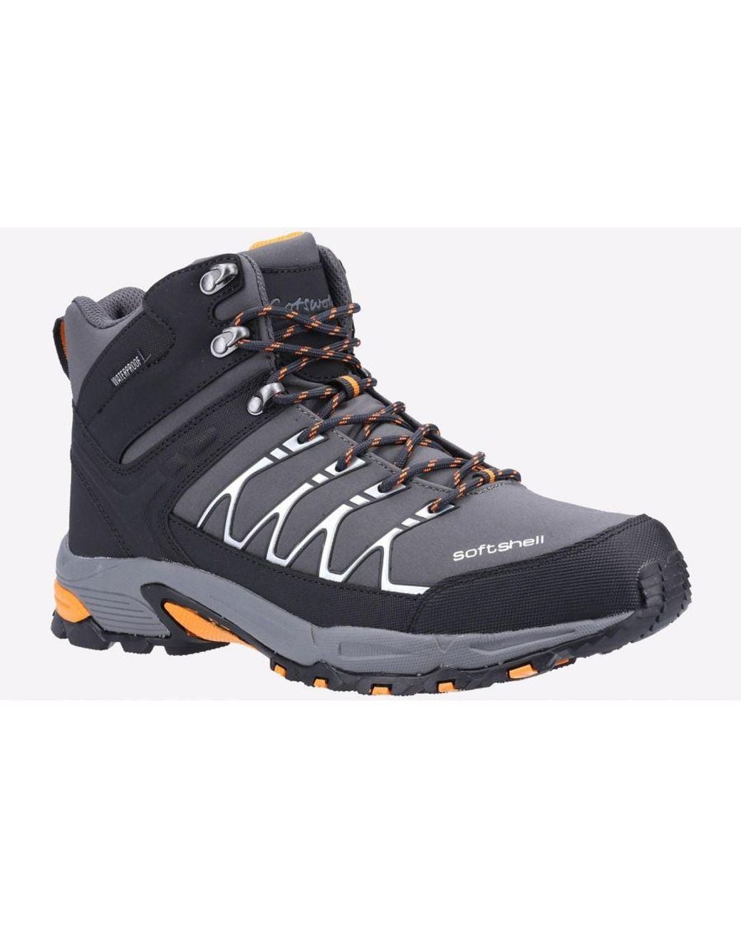 Cotswold Black Abbeydale Mid Hiker Boots for men
