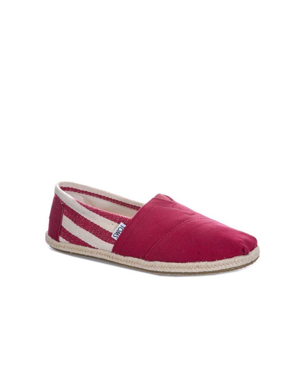 TOMS Purple University Classic Alpargata Shoes Textile