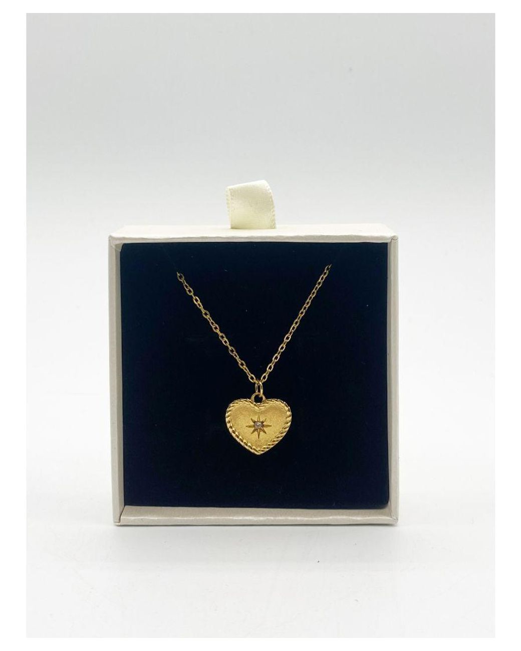 SVNX Blue Starry Heart Necklace