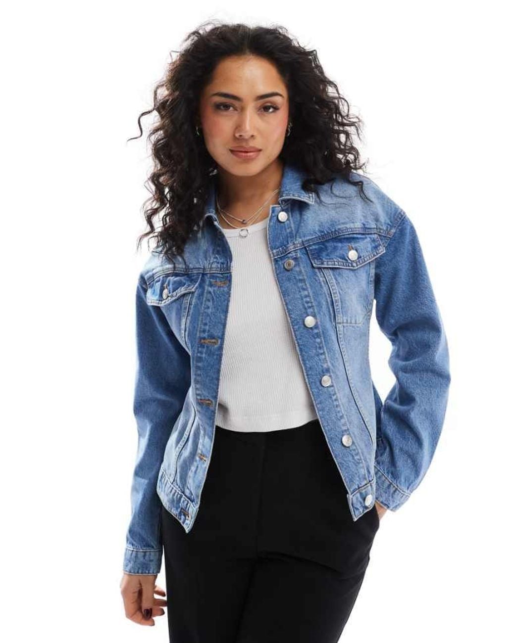 ASOS Blue Denim Cinched Jacket