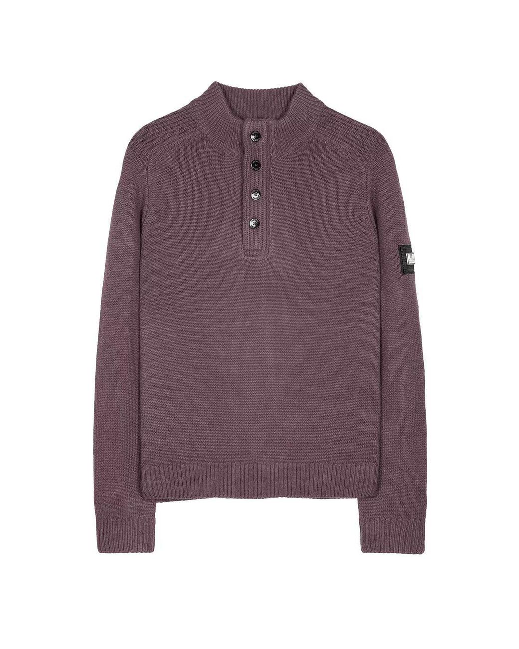 Weekend Offender Purple Castillos Dark Grape Sweater for men