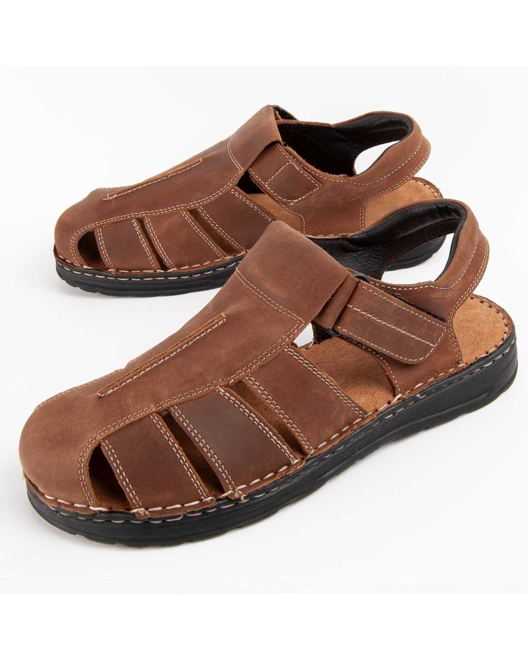 Purapiel Brown Sandal Beira5 Leather for men