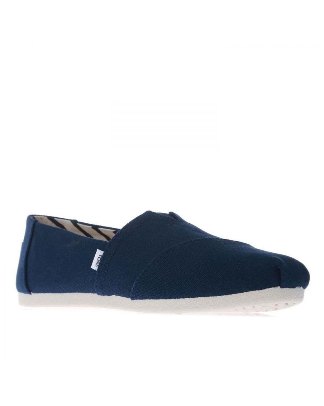 TOMS Blue Cotton Alpargata Espadrille Pumps