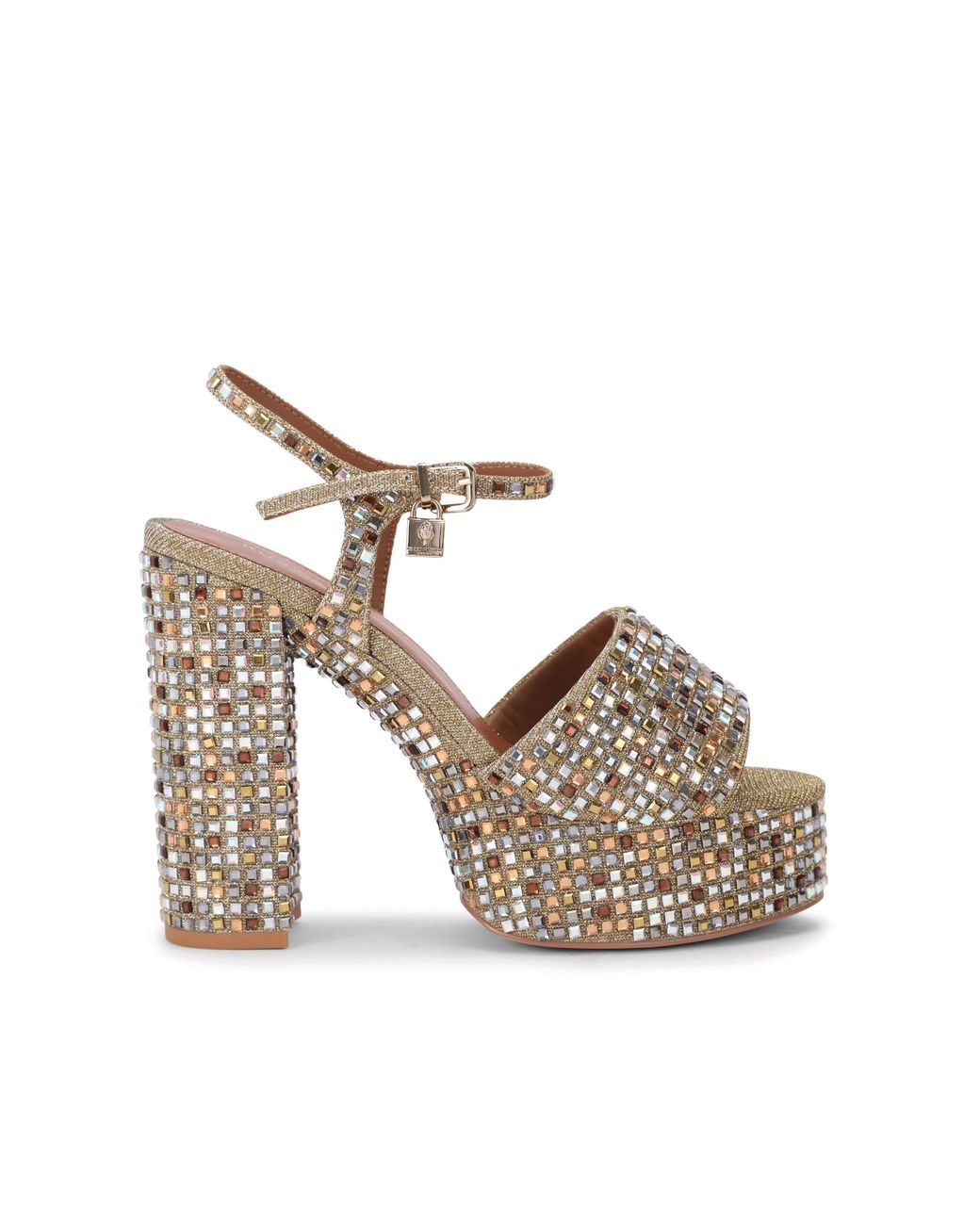 Kurt Geiger Metallic Brixton Platform Sandals