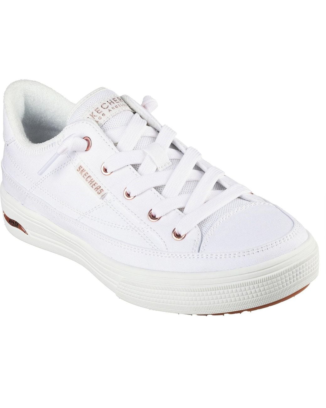 Skechers White Arch Fit Arcade