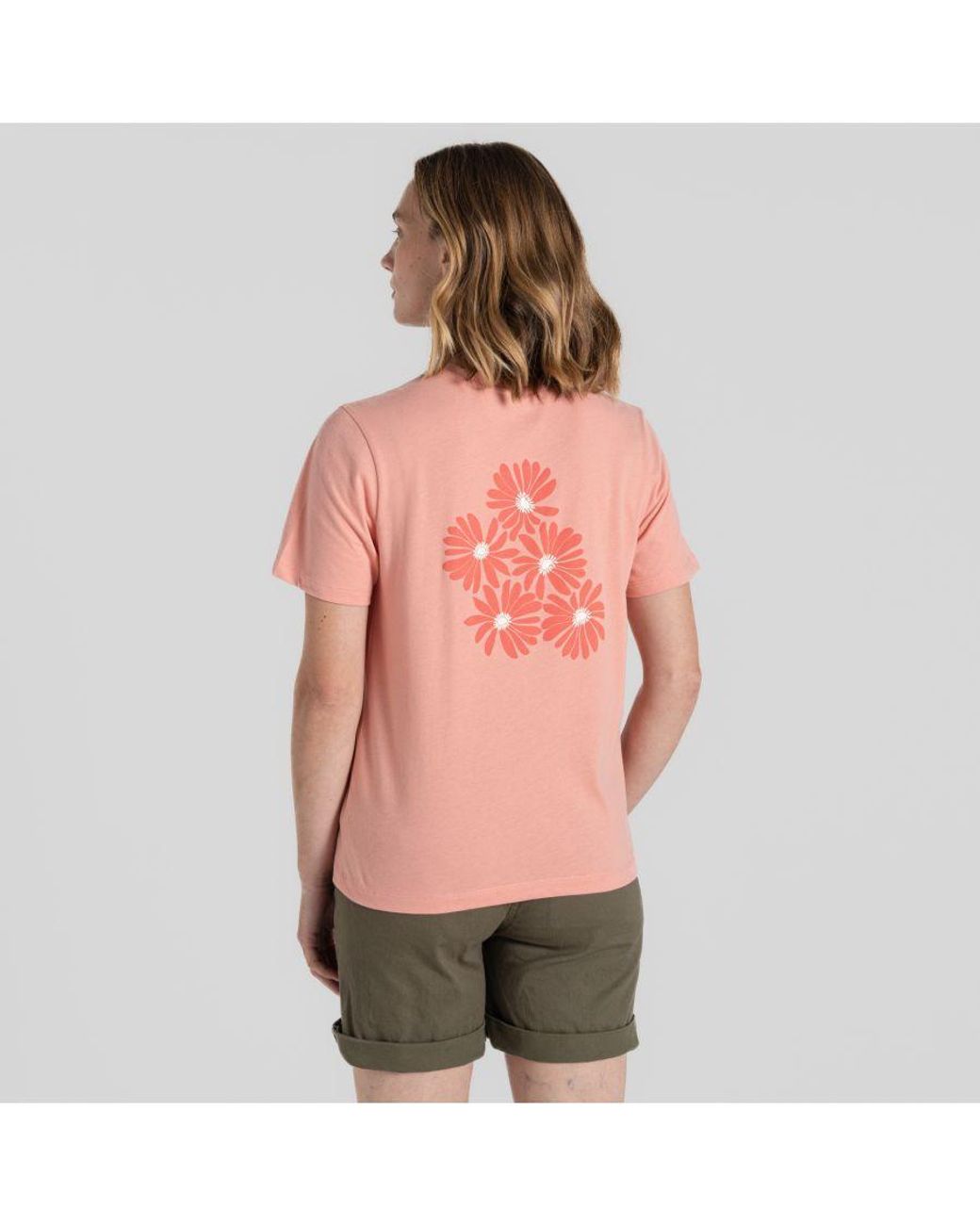 Craghoppers Pink Malibo Ss T-Shirt Sunset Haze