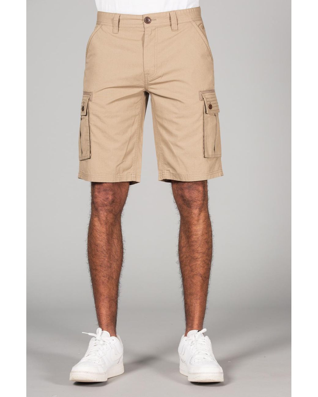 Tokyo Laundry Natural Cotton Cargo-Style Short With Pockets for men