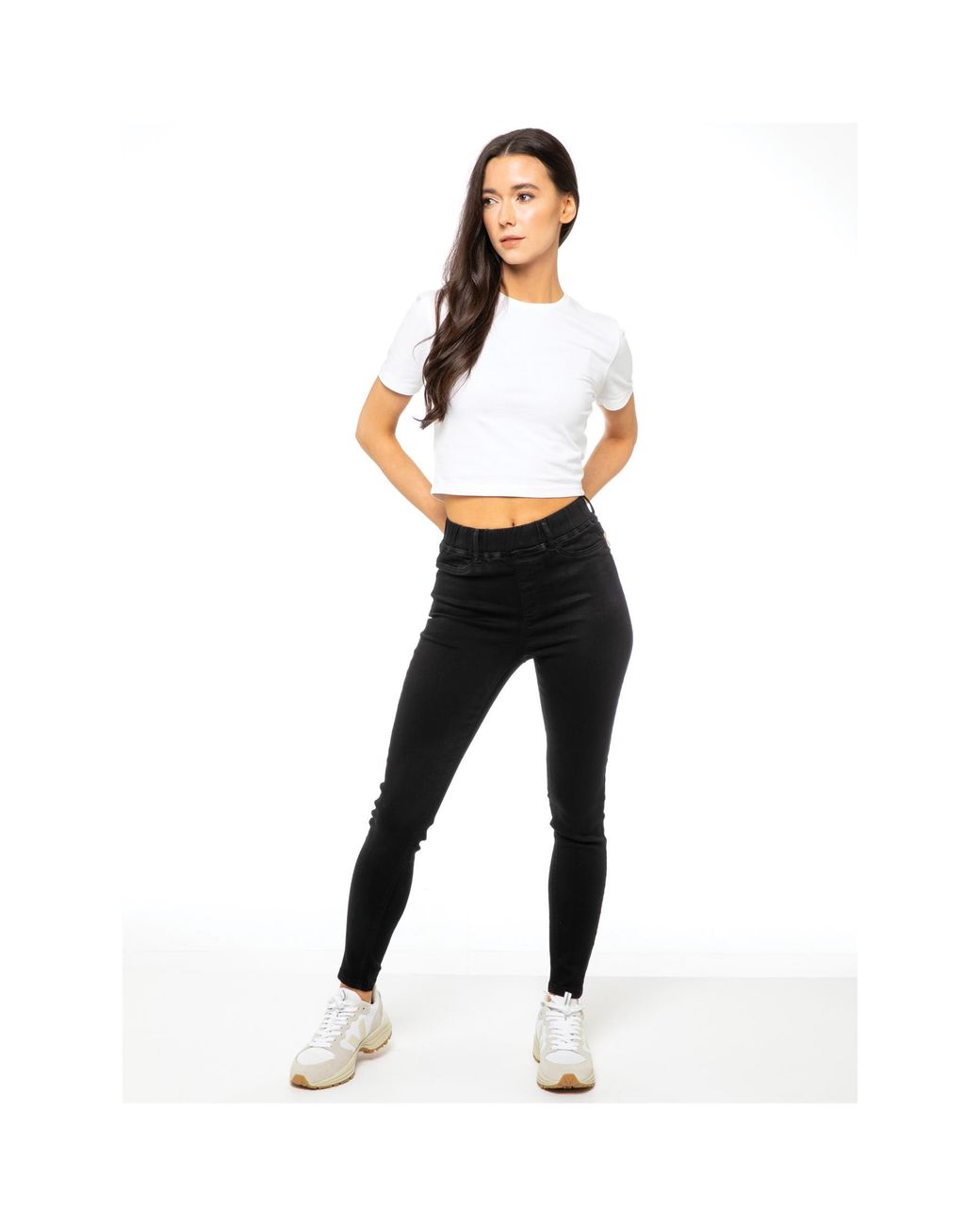 Enzo Black Skinny Jeggings