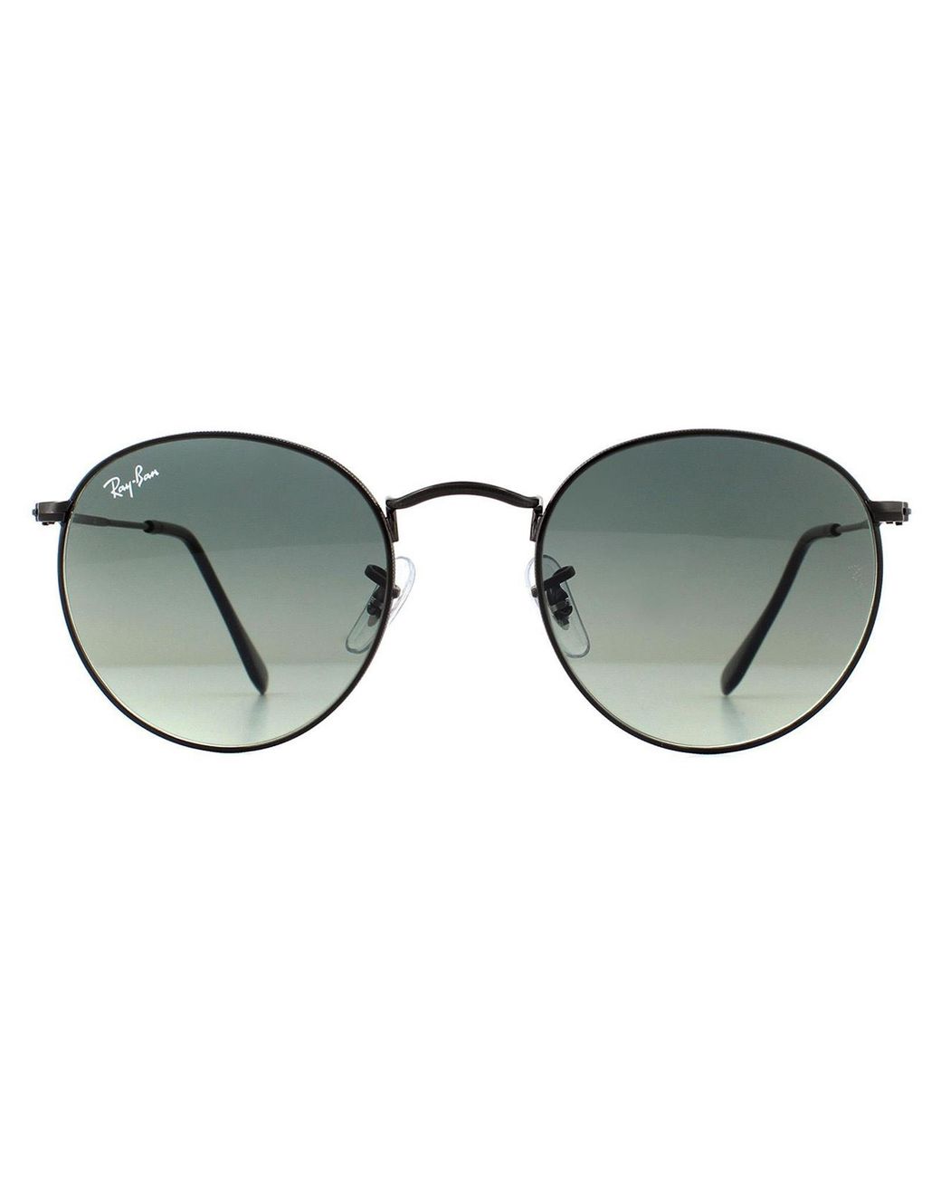 Ray-Ban Brown Sunglasses Round Flat Lenses 3447N 002/71 Gradient 50Mm Metal