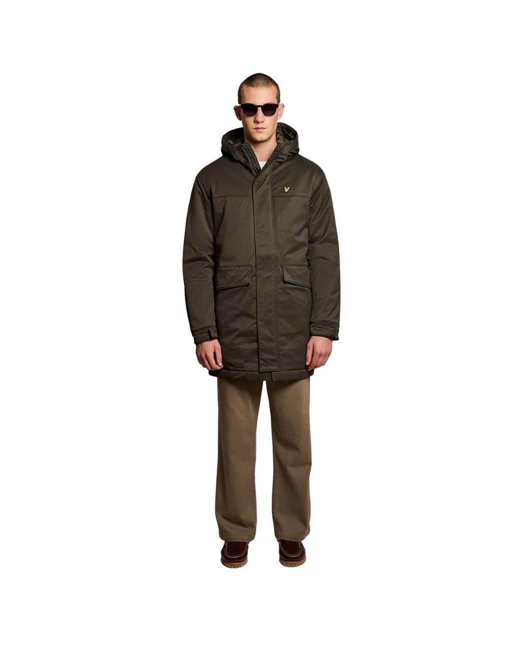Lyle & Scott Brown Parka for men