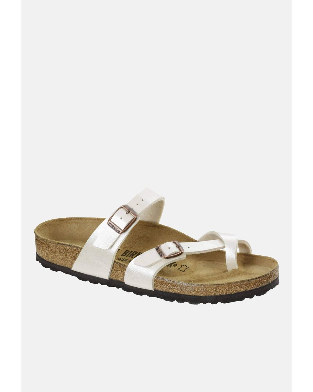 Birkenstock White Mayari Regular Fit Graceful Pearl 71661