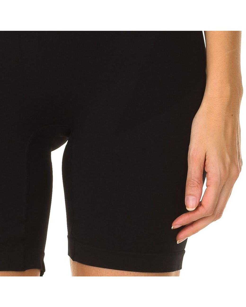 Intimidea Black Silhouette Extra Modeling Shorts Microfiber Fabric 410522