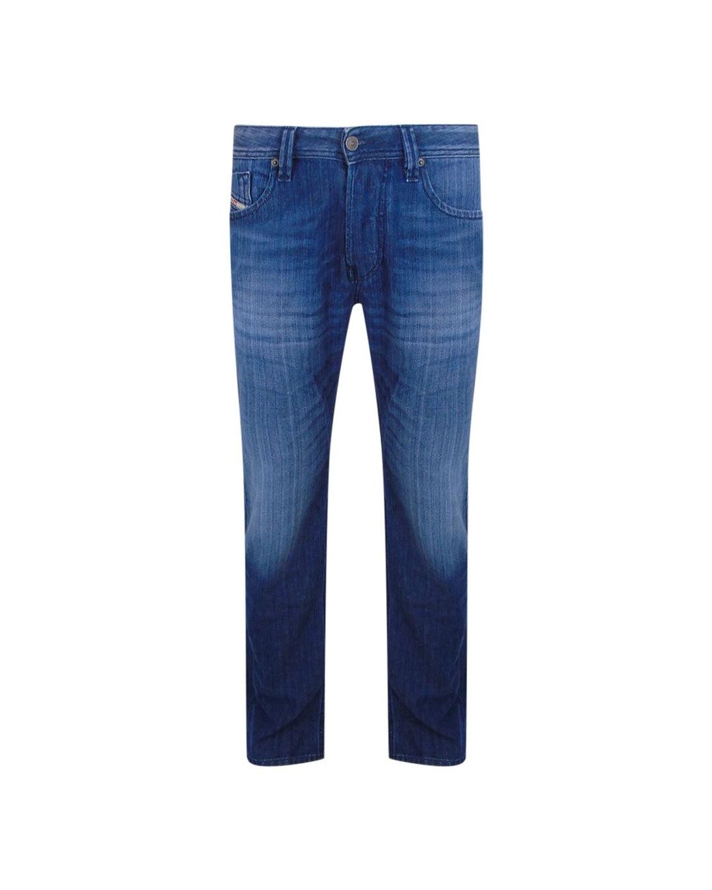 DIESEL Blue Markee Denim Jeans Cotton for men